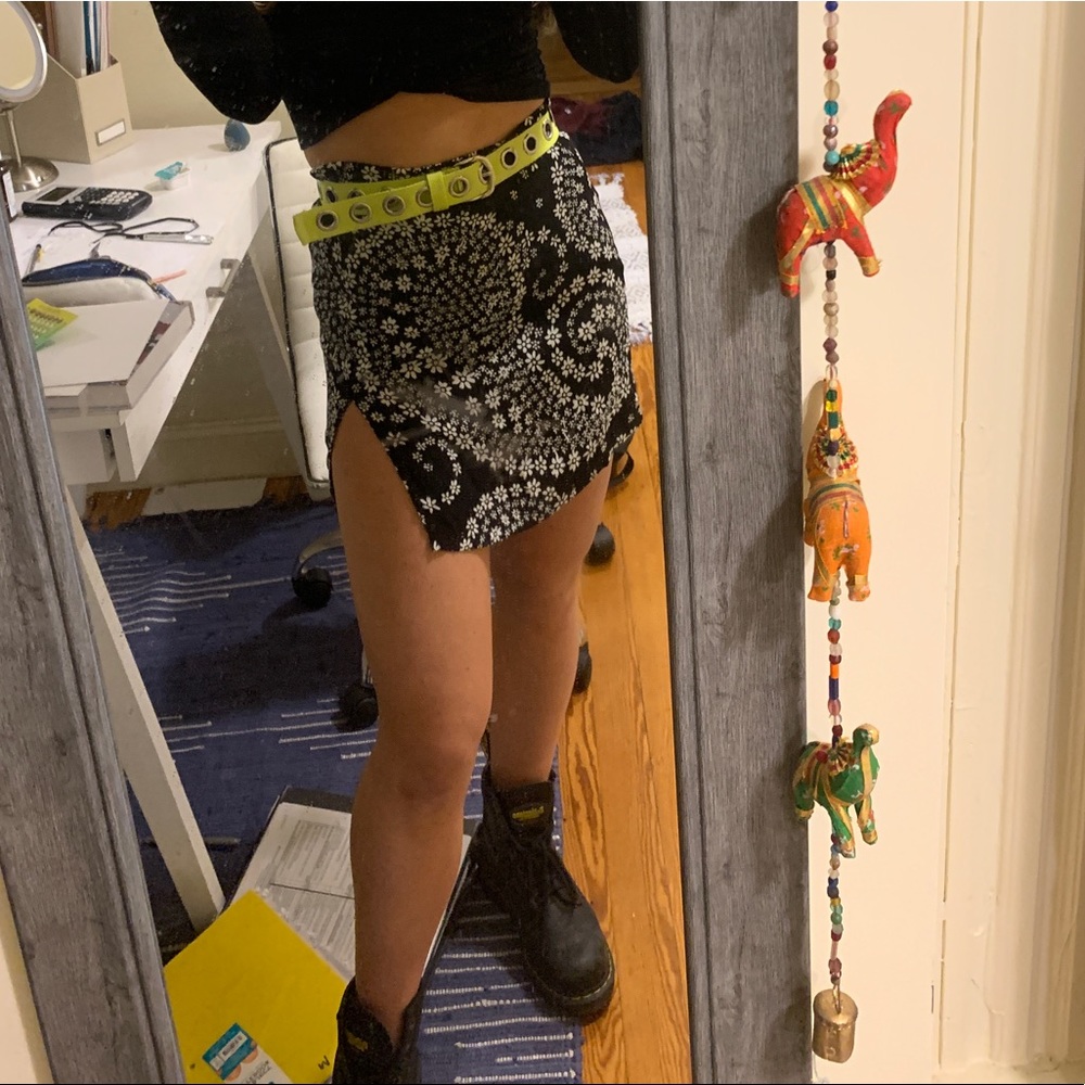 adika black and white skirt